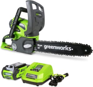 Greenworks G-MAX منشار كهربائي شحن لتقطيع الاشجار